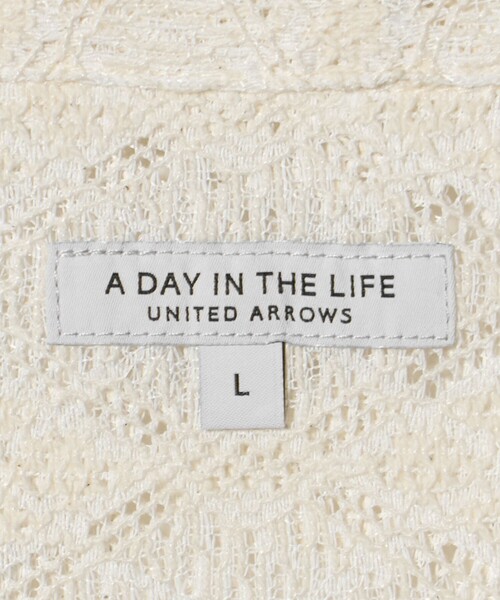 A DAY IN THE LIFE UNITED ARROWS（アデイインザライフユナイテッドアローズ）の「レース オープンカラーシャツ＜A DAY IN THE LIFE＞（シャツ/ブラウス・メンズ・オフホワイト/ブラック・L/M）」の10枚目の写真