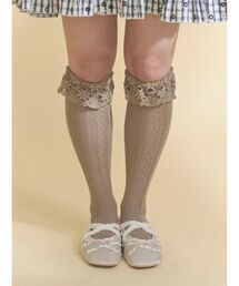 靴下屋（クツシタヤ）の「靴下屋×merry jenny flower lace knit sock（ソックス/靴下）」
