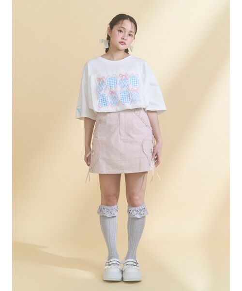 merry jenny(メリージェニー)の「靴下屋×merry jenny flower lace knit sock(ソックス/靴下・レディース・ベージュ/ブルー/オフホワイト・FREE)」の15枚目の写真