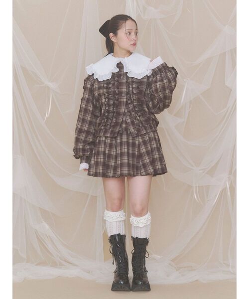 merry jenny(メリージェニー)の「靴下屋×merry jenny flower lace knit sock(ソックス/靴下・レディース・ベージュ/ブルー/オフホワイト・FREE)」の17枚目の写真