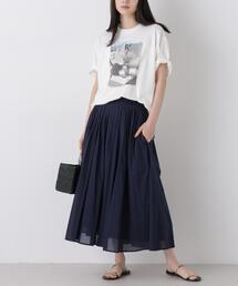 made in india タックフレアスカート(セットアップ可)