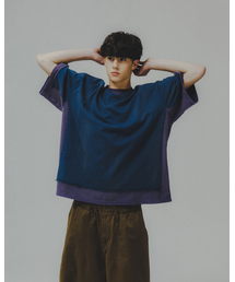 ANGLAN | Double Layer Washed Tee - Navy(Tシャツ/カットソー)