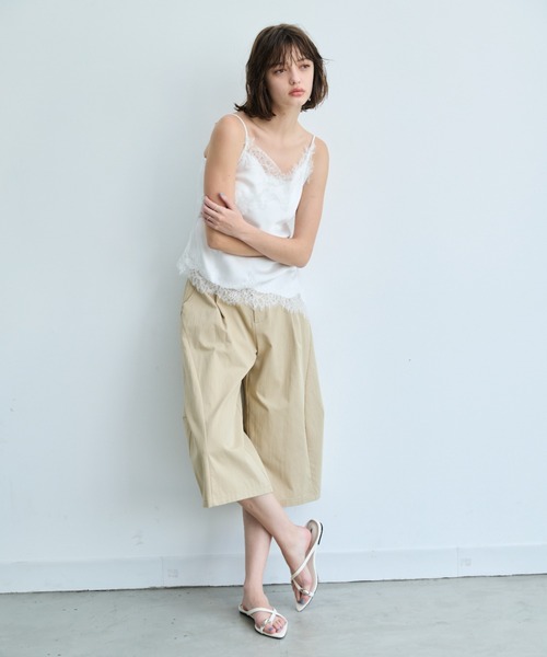 DRWCYS(ドロシーズ)の「タックワイドハーフパンツ(その他パンツ・レディース・ベージュ・FREE)」の17枚目の写真