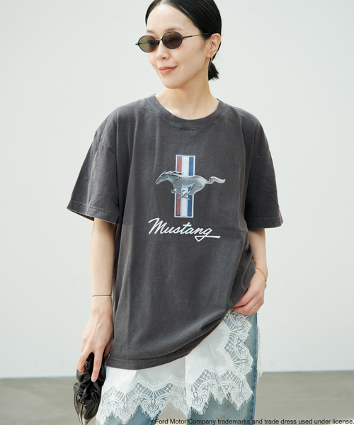 plage(プラージュ)の「FORD MUSTANG TEE(Tシャツ/カットソー・レディース・ブラック・FREE)」の1枚目の写真