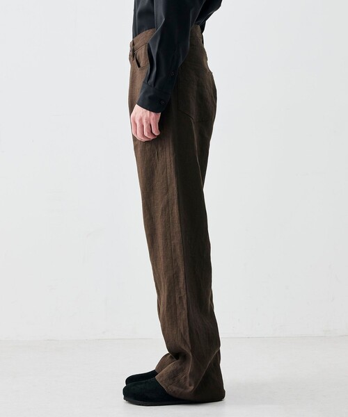EDITION(エディション)の「リネンパンツ(その他パンツ・メンズ・ブラック/ダークブラウン・S/M/L)」の5枚目の写真