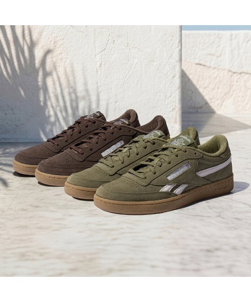 Reebok(リーボック)の「クラブシー リベンジ ヴィンテージ / CLUB C REVENGE VINTAGE(スニーカー・メンズ・ブラウン/グリーン・22.5cm/23.0cm/23.5cm/24.5cm/24.0cm/25.0cm/25.5cm/26.0cm/26.5cm/27.0cm/27.5cm/28.0cm/28.5cm/29.0cm/30.0cm/31cm)」の18枚目の写真
