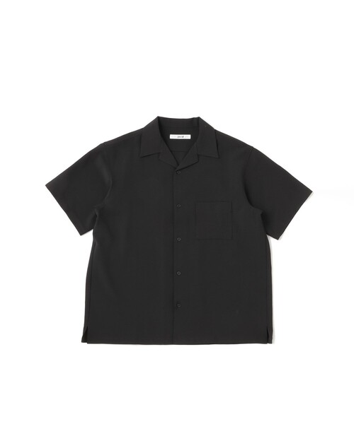JUNRED(ジュンレッド)の「リネンライクハーフスリーブシャツ/セットアップ対応(シャツ/ブラウス・メンズ・ブラック/グレー/ブラウン/オフホワイト・L/LL/M/S)」の1枚目の写真