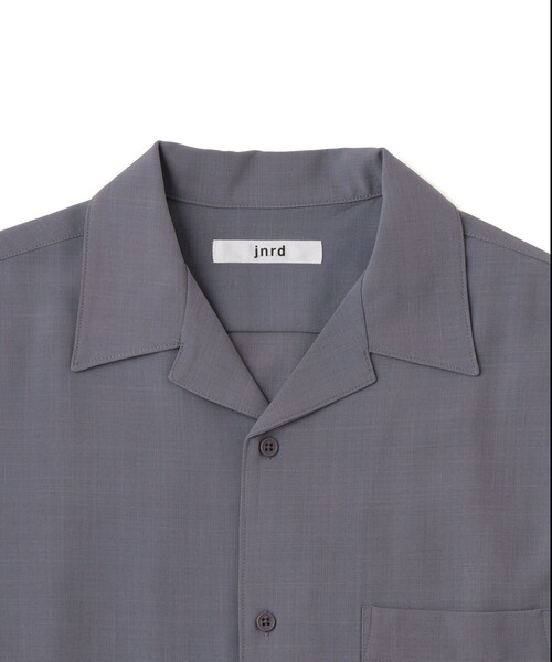 JUNRED(ジュンレッド)の「リネンライクハーフスリーブシャツ/セットアップ対応(シャツ/ブラウス・メンズ・ブラック/グレー/ブラウン/オフホワイト・L/LL/M/S)」の6枚目の写真