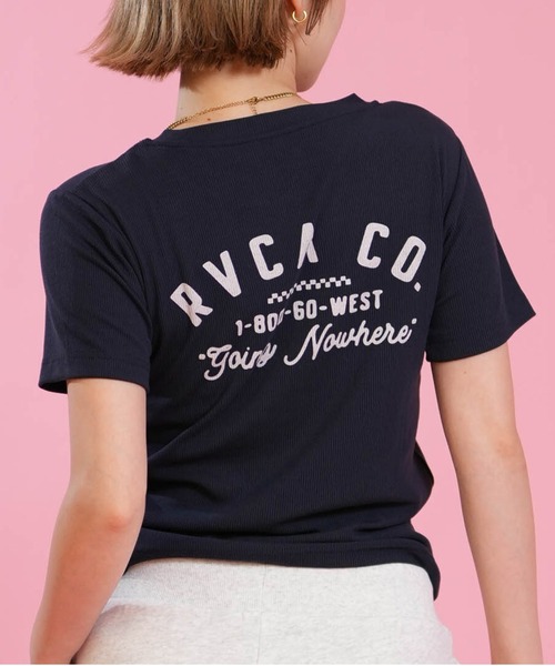 RVCA(ルーカ)の「RVCA/ルーカ 半袖 Tシャツ BG04C217(Tシャツ/カットソー・レディース・ネイビー/ブラック/ブラウン・S/M)」の3枚目の写真