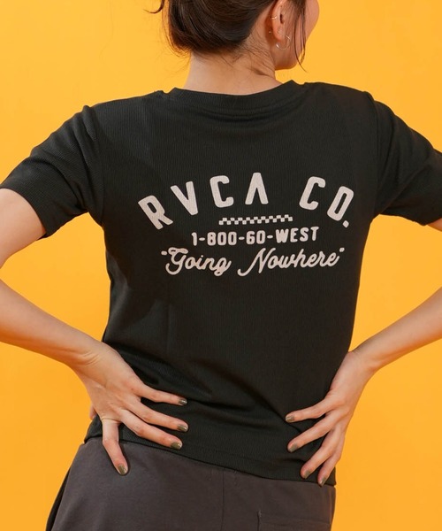 RVCA(ルーカ)の「RVCA/ルーカ 半袖 Tシャツ BG04C217(Tシャツ/カットソー・レディース・ネイビー/ブラック/ブラウン・S/M)」の1枚目の写真