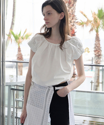 Crispy Volume Cropped Blouse - Off White