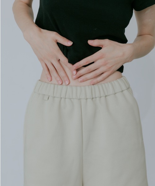 lit(リット)の「Sweat Short Pants(スウェットパンツ・レディース・ブラック/サンドベージュ・FREE)」の9枚目の写真