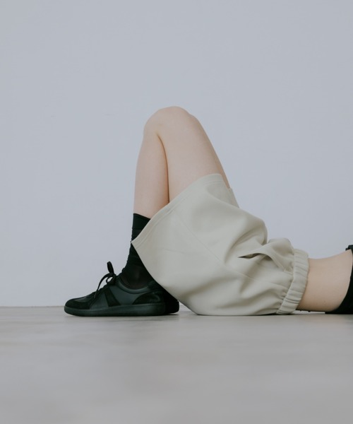 lit(リット)の「Sweat Short Pants(スウェットパンツ・レディース・ブラック/サンドベージュ・FREE)」の10枚目の写真