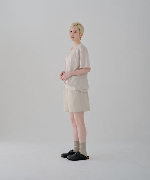 lit(リット)の「Sweat Short Pants(スウェットパンツ・レディース・ブラック/サンドベージュ・FREE)」の13枚目の写真