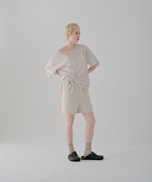 lit(リット)の「Sweat Short Pants(スウェットパンツ・レディース・ブラック/サンドベージュ・FREE)」の12枚目の写真