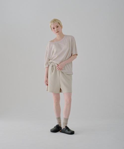 lit(リット)の「Sweat Short Pants(スウェットパンツ・レディース・ブラック/サンドベージュ・FREE)」の11枚目の写真