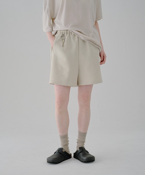 lit(リット)の「Sweat Short Pants(スウェットパンツ・レディース・ブラック/サンドベージュ・FREE)」の15枚目の写真