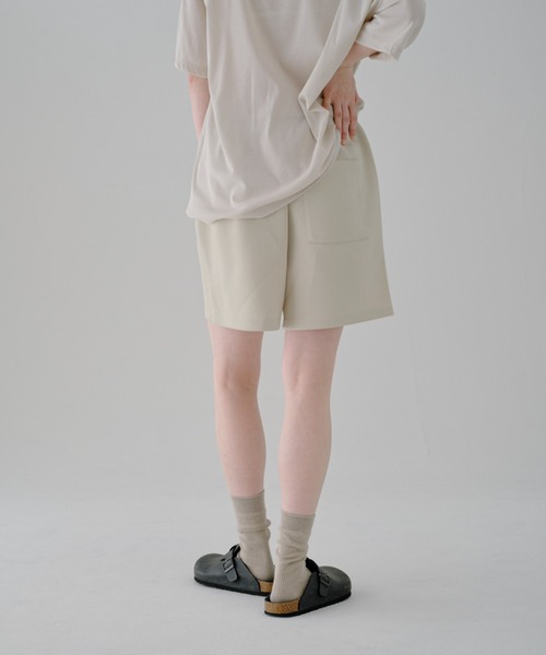 lit(リット)の「Sweat Short Pants(スウェットパンツ・レディース・ブラック/サンドベージュ・FREE)」の17枚目の写真