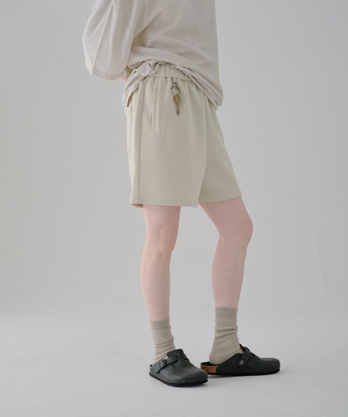 lit(リット)の「Sweat Short Pants(スウェットパンツ・レディース・ブラック/サンドベージュ・FREE)」の16枚目の写真