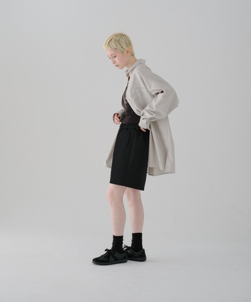 lit(リット)の「Sweat Short Pants(スウェットパンツ・レディース・ブラック/サンドベージュ・FREE)」の21枚目の写真