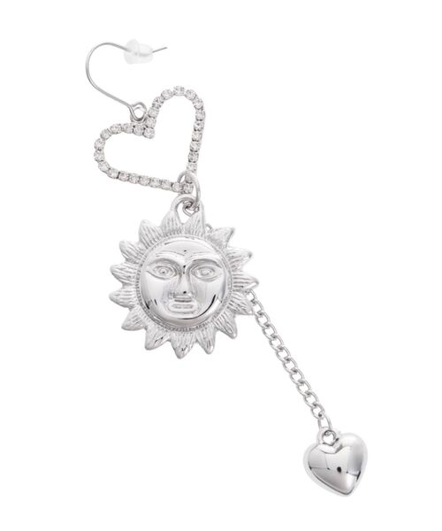 EVRIS(エヴリス)の「SUNNY MOTIF HEART ピアス(ピアス(両耳用)・レディース・シルバー/ゴールド・FREE)」の8枚目の写真