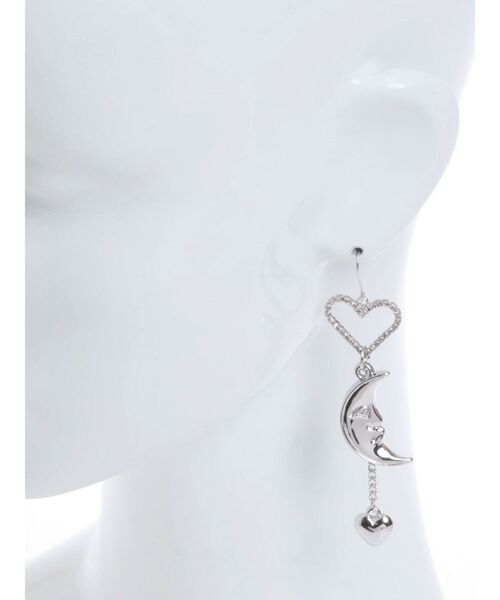 EVRIS(エヴリス)の「SUNNY MOTIF HEART ピアス(ピアス(両耳用)・レディース・シルバー/ゴールド・FREE)」の5枚目の写真