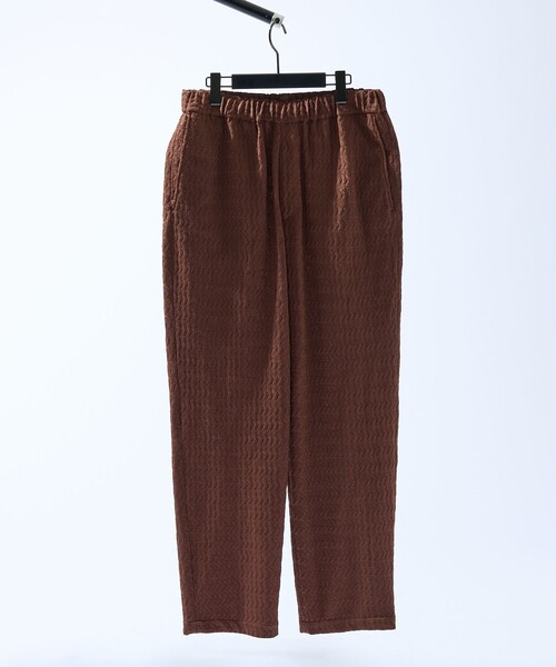 ABAHOUSE(アバハウス)の「【セットアップ対応】ジオメトリックジャカード リラックスパンツ / イージーパンツ(その他パンツ・メンズ・ブラウン/ブラック・48/46)」の11枚目の写真