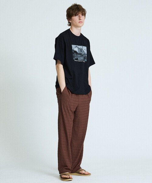 ABAHOUSE(アバハウス)の「【セットアップ対応】ジオメトリックジャカード リラックスパンツ / イージーパンツ(その他パンツ・メンズ・ブラウン/ブラック・48/46)」の16枚目の写真