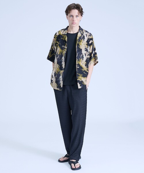 ABAHOUSE(アバハウス)の「【セットアップ対応】ジオメトリックジャカード リラックスパンツ / イージーパンツ(その他パンツ・メンズ・ブラウン/ブラック・48/46)」の3枚目の写真