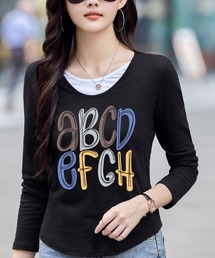 ロゴプリント ロングスリーブTシャツ