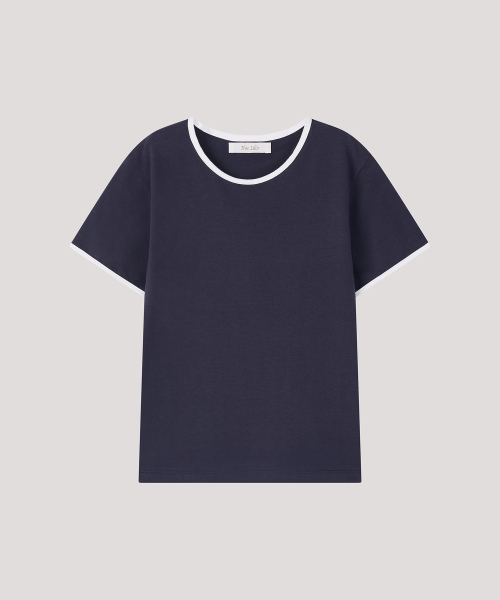 THE LILLE（ザ リル）の「Layered Coloration Top_ Navy（Tシャツ/カットソー・レディース・その他・FREE）」の2枚目の写真