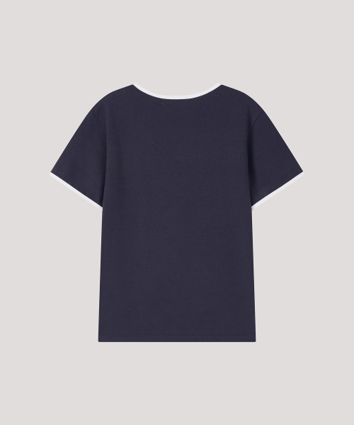 THE LILLE（ザ リル）の「Layered Coloration Top_ Navy（Tシャツ/カットソー・レディース・その他・FREE）」の3枚目の写真