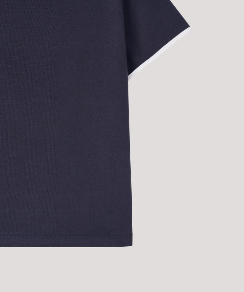 THE LILLE（ザ リル）の「Layered Coloration Top_ Navy（Tシャツ/カットソー・レディース・その他・FREE）」の4枚目の写真
