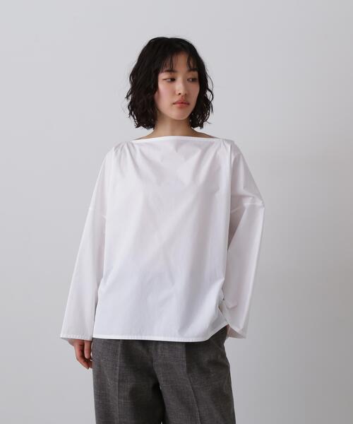 YLEVE(イレーヴ)の「YLEVE / FINX COTTON WEATHER PULL OVER SHIRT(シャツ/ブラウス・レディース・ホワイト/ブラック/カーキ・1)」の1枚目の写真