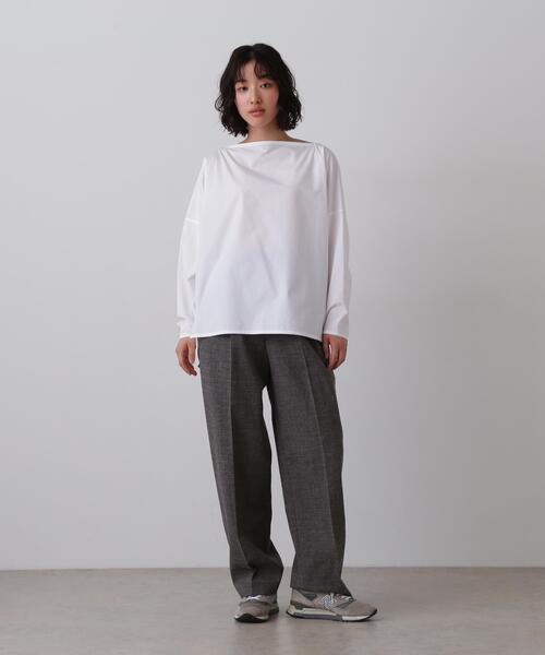 YLEVE(イレーヴ)の「YLEVE / FINX COTTON WEATHER PULL OVER SHIRT(シャツ/ブラウス・レディース・ホワイト/ブラック/カーキ・1)」の4枚目の写真