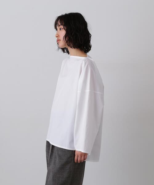 YLEVE(イレーヴ)の「YLEVE / FINX COTTON WEATHER PULL OVER SHIRT(シャツ/ブラウス・レディース・ホワイト/ブラック/カーキ・1)」の5枚目の写真