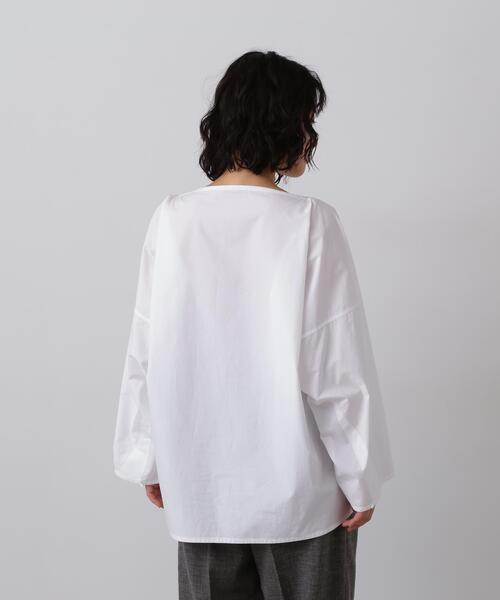 YLEVE(イレーヴ)の「YLEVE / FINX COTTON WEATHER PULL OVER SHIRT(シャツ/ブラウス・レディース・ホワイト/ブラック/カーキ・1)」の6枚目の写真