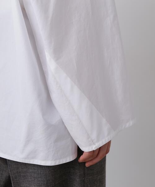 YLEVE(イレーヴ)の「YLEVE / FINX COTTON WEATHER PULL OVER SHIRT(シャツ/ブラウス・レディース・ホワイト/ブラック/カーキ・1)」の11枚目の写真