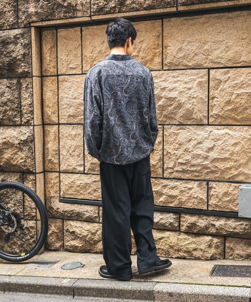 niko and...(ニコアンド)の「総柄プリント開襟シャツ(シャツ/ブラウス・メンズ・ブラウン/オリーブ/ブルー・MEDIUM/LARGE)」の20枚目の写真