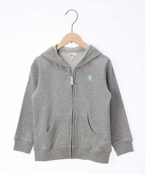 coen（コーエン）の「【coen kids】ミニ裏毛ジップパーカー(100～150cm)（パーカー・キッズ・ネイビー/グレー・140/110/150/100/130/120）」の2枚目の写真