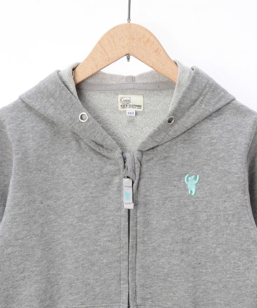 coen（コーエン）の「【coen kids】ミニ裏毛ジップパーカー(100～150cm)（パーカー・キッズ・ネイビー/グレー・140/110/150/100/130/120）」の7枚目の写真