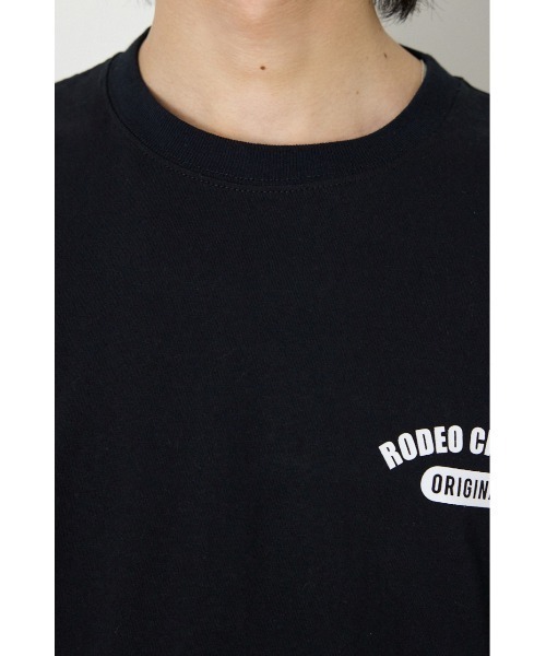 RODEO CROWNS WIDE BOWL(ロデオクラウンズワイドボウル)の「ARTフラワーTシャツ(Tシャツ/カットソー・メンズ・ブラック/ダークブルー/ホワイト・LARGE/MEDIUM)」の4枚目の写真