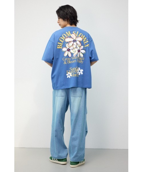 RODEO CROWNS WIDE BOWL(ロデオクラウンズワイドボウル)の「ARTフラワーTシャツ(Tシャツ/カットソー・メンズ・ブラック/ダークブルー/ホワイト・LARGE/MEDIUM)」の21枚目の写真