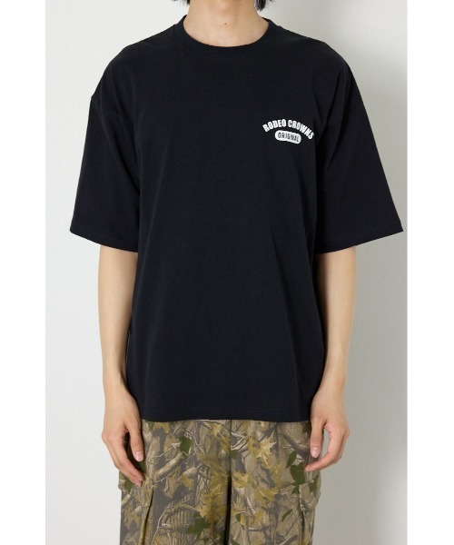 RODEO CROWNS WIDE BOWL(ロデオクラウンズワイドボウル)の「ARTフラワーTシャツ(Tシャツ/カットソー・メンズ・ブラック/ダークブルー/ホワイト・LARGE/MEDIUM)」の11枚目の写真
