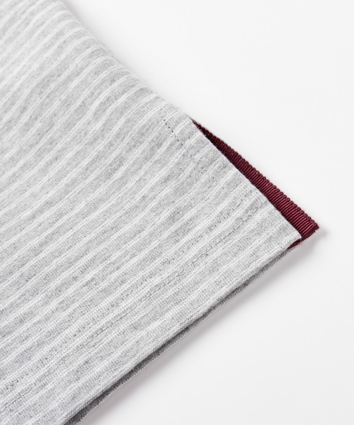 MODE COMMUTER(モードコミューター)の「Yarn-Dyed Striped Crew Neck S/S T-Shirt(Tシャツ/カットソー・メンズ・グレー・SMALL/MEDIUM/LARGE)」の8枚目の写真
