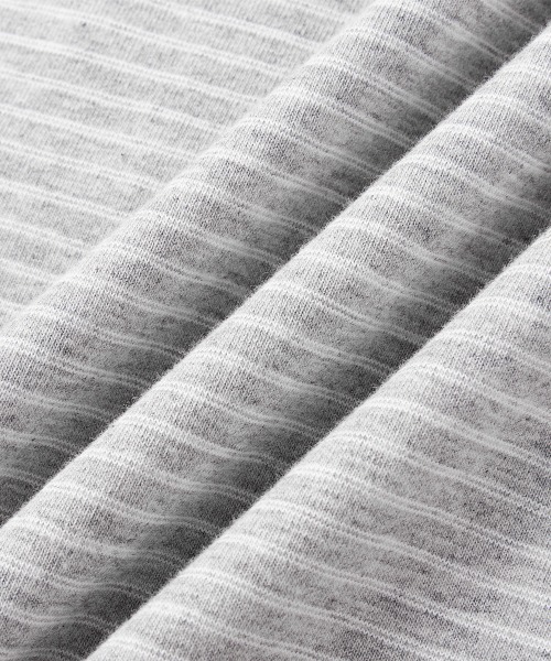 MODE COMMUTER(モードコミューター)の「Yarn-Dyed Striped Crew Neck S/S T-Shirt(Tシャツ/カットソー・メンズ・グレー・SMALL/MEDIUM/LARGE)」の10枚目の写真