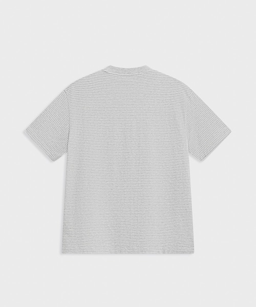 MODE COMMUTER(モードコミューター)の「Yarn-Dyed Striped Crew Neck S/S T-Shirt(Tシャツ/カットソー・メンズ・グレー・SMALL/MEDIUM/LARGE)」の14枚目の写真