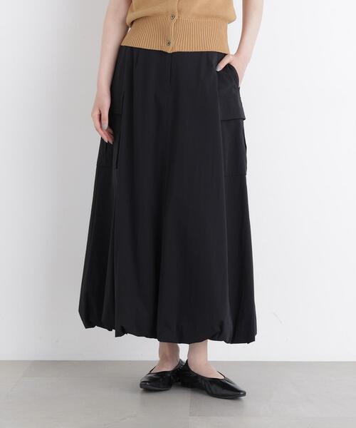 N.(N. Natural Beauty Basic)(エヌエヌナチュラルビューティーベーシック)の「カーゴバルーンスカート(スカート・レディース・ベージュ/ブラック・P/S/MEDIUM)」の1枚目の写真