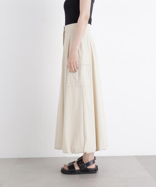 N.(N. Natural Beauty Basic)(エヌエヌナチュラルビューティーベーシック)の「カーゴバルーンスカート(スカート・レディース・ベージュ/ブラック・P/S/MEDIUM)」の14枚目の写真