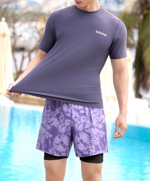 水着 サーフパンツ」に該当するパープル/紫色系のメンズファッション